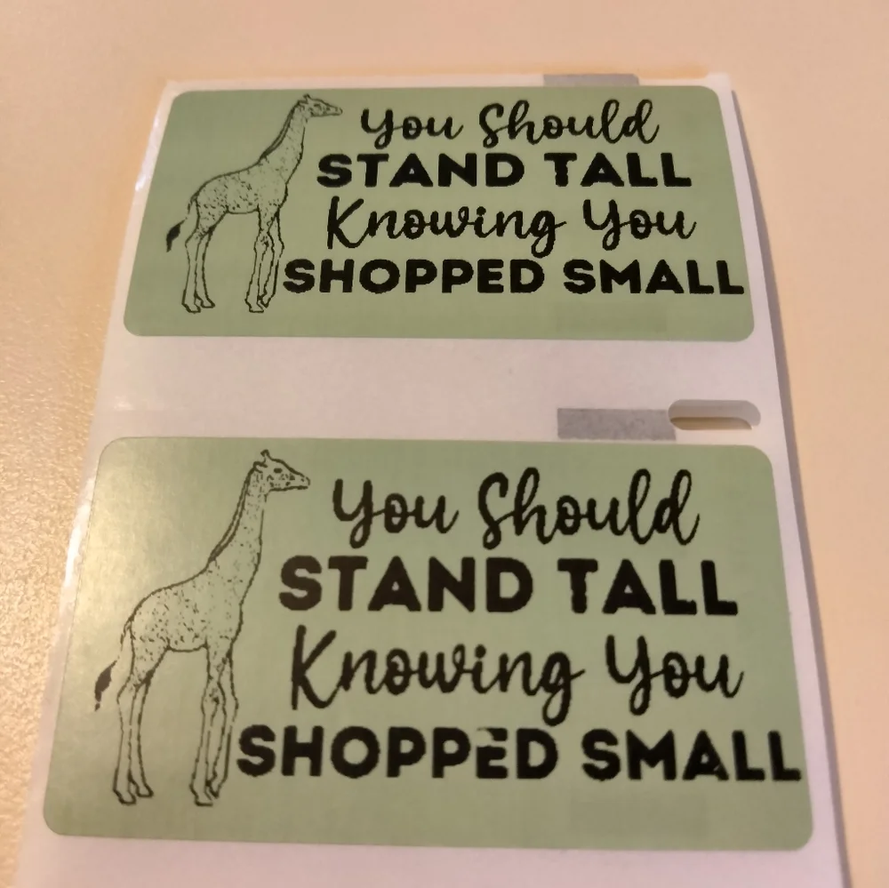 💙100 Shop Small- Shipping Labels Thermal Packaging Stickers 2.25